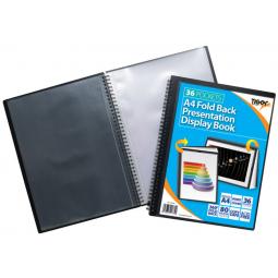 Tiger 36 A4 Pocket Fold Back Display Book